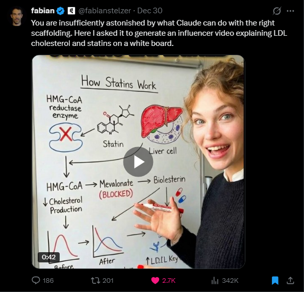 AI Influencer Explaining Statins